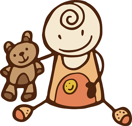 Cartoon Of Teddy Bear Hug Clip Art, Vector Images & Illustrations ...