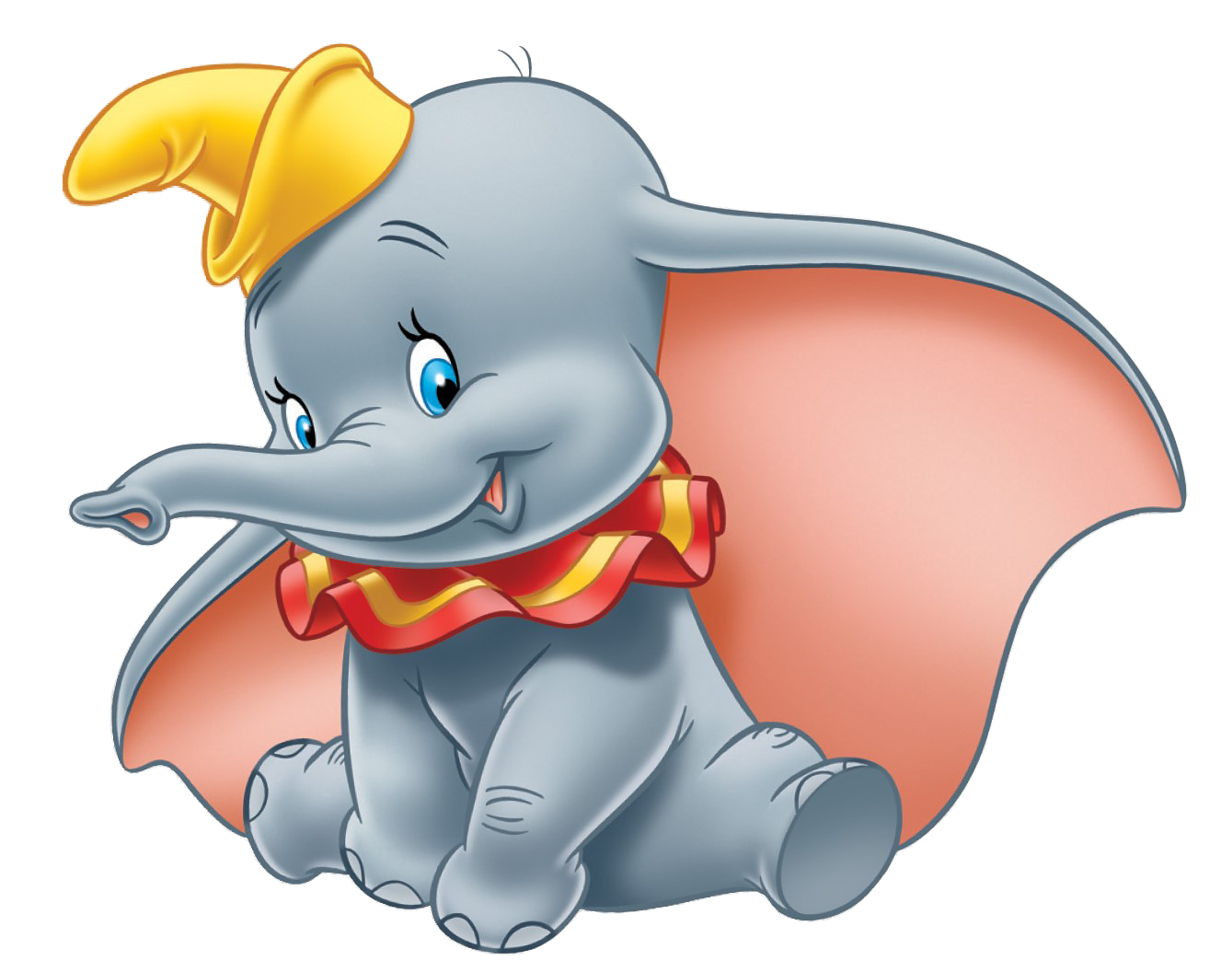 Dumbo Clipart Back White - ClipArt Best