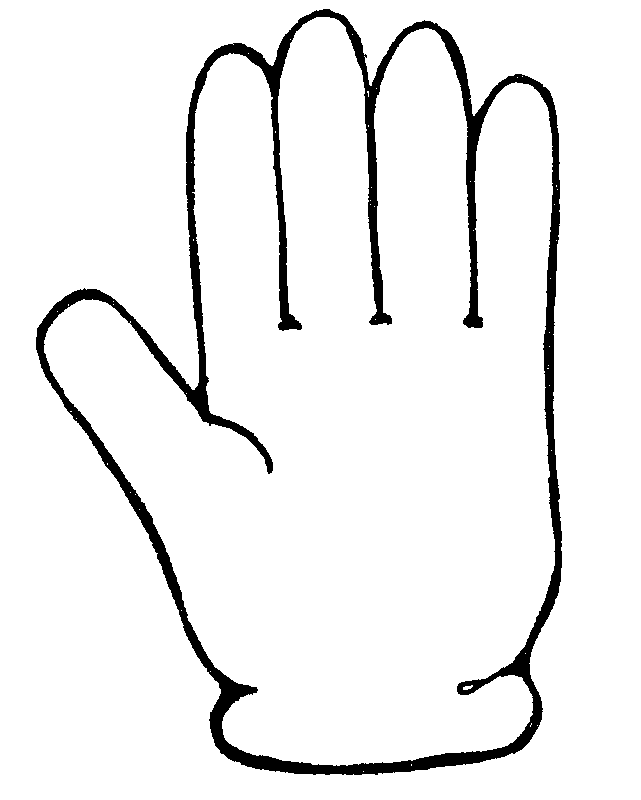 Blank Handprint Template ClipArt Best