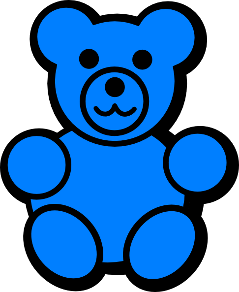 Blue Bear Clipart