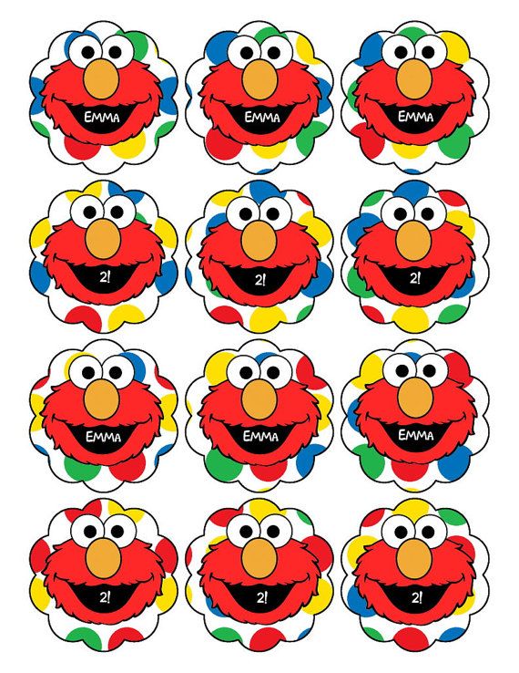 Elmo Printable Cupcake Toppers ClipArt Best