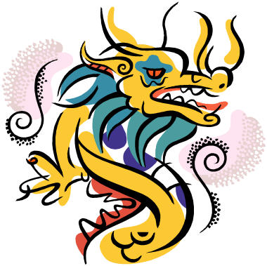 Chinese new year dragon clip art