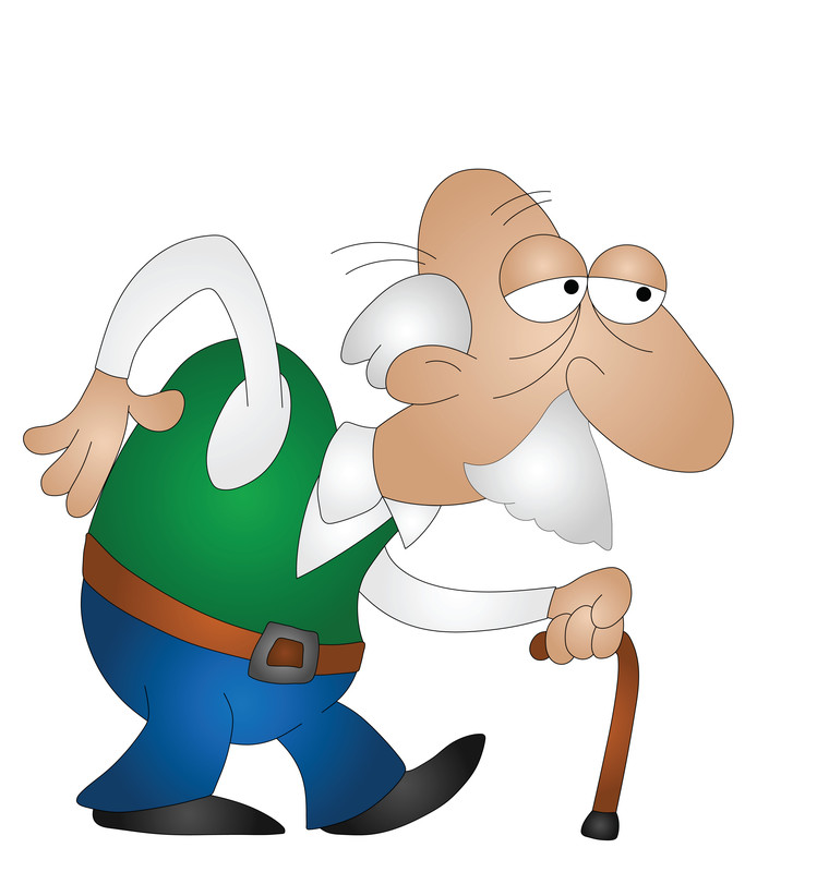 Distinguished old man clipart