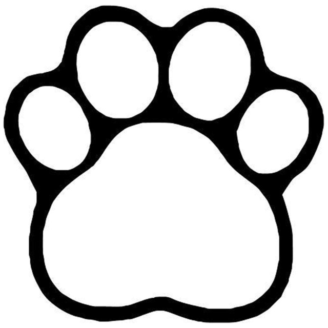 Aliexpress.com : Buy 10*10CM Dog Paw Print Decal Cute Fashion ...