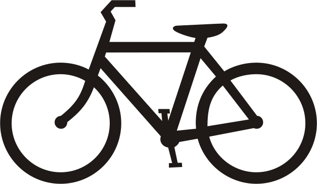 Bicycle bike clipart black and white free clipart images ...