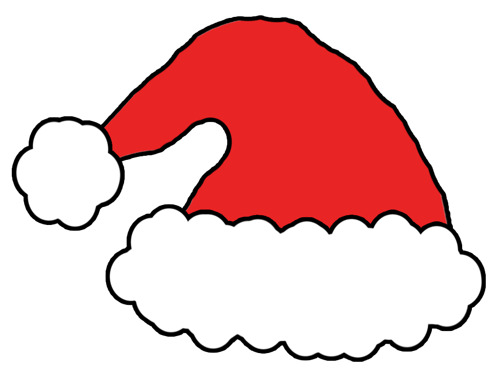 Clipart christmas santa hat