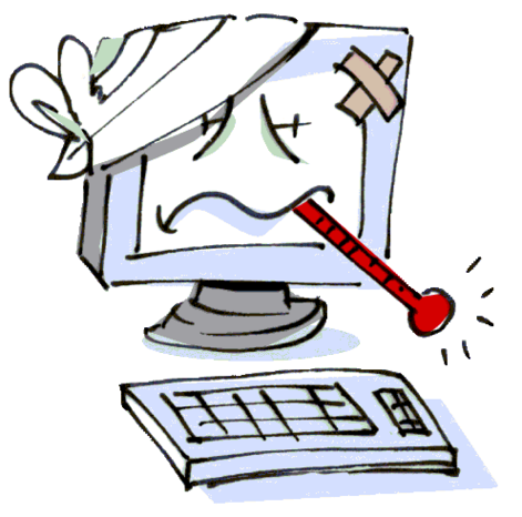 Computer Sick Clipart - Free to use Clip Art Resource