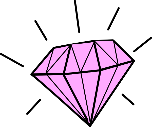 Transparent diamond hearts clipart - Cliparting.com
