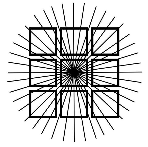Distorted Squares Visual Optical Illusion | Weird Optics