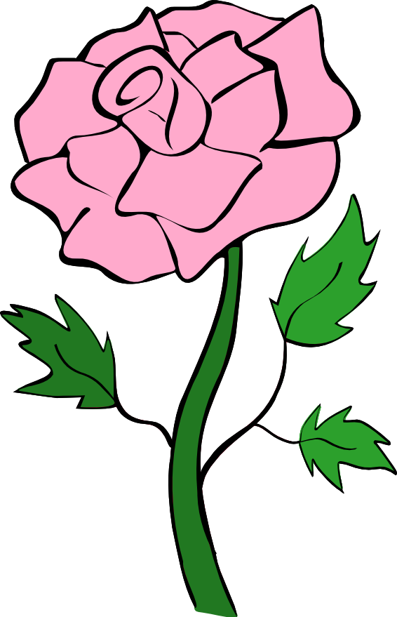 Roses pink rose clip art noelle nichols - Clipartix