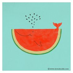 Drawings, Watermelon and Watermelon drawing