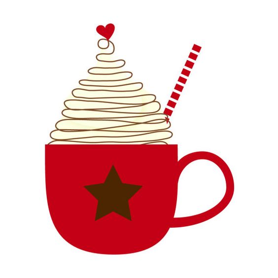 Mug of hot chocolate clipart