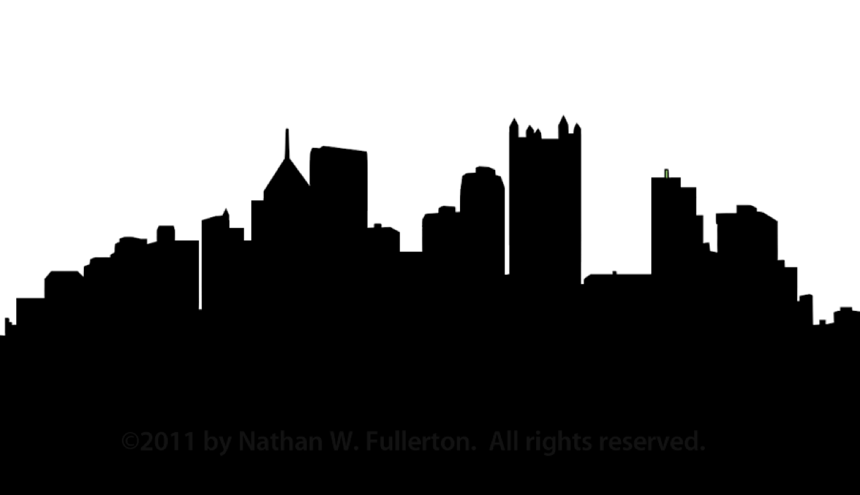 Pittsburgh Skyline Silhouette Dpi | Free Images ...