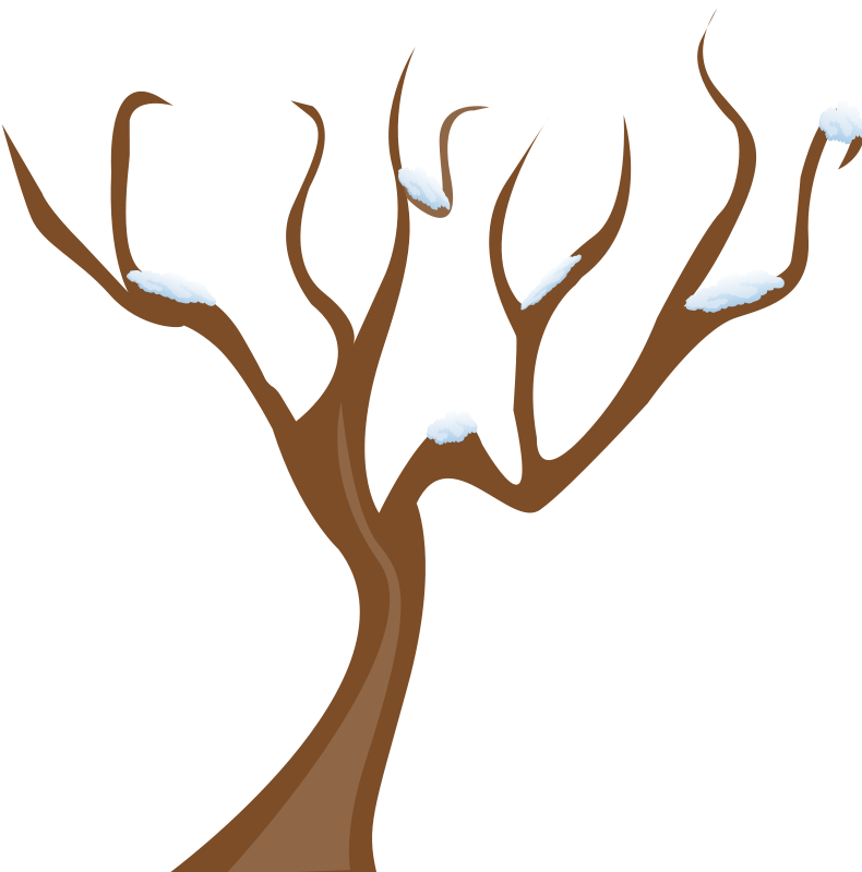 Tree clipart with empty branches