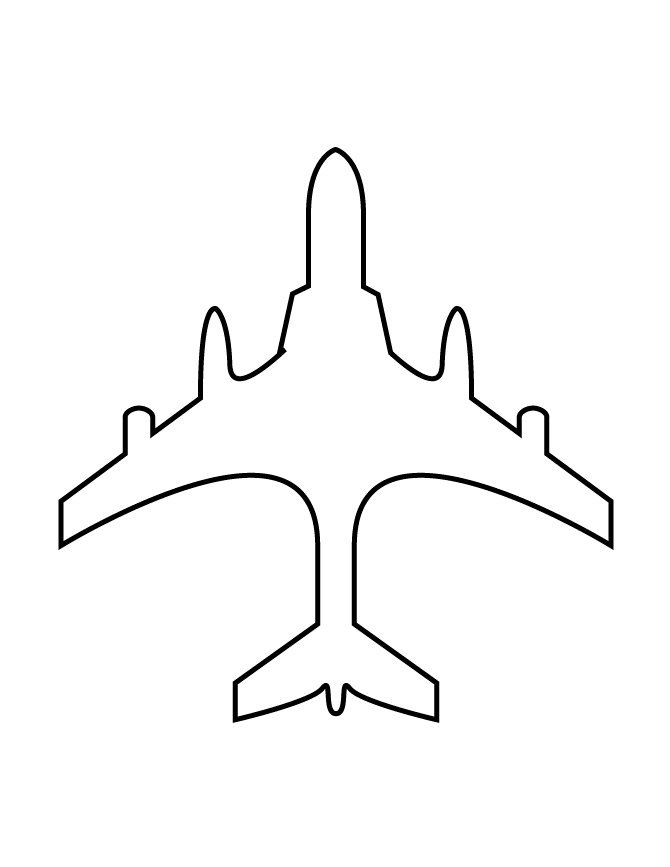 Free Airplane Stencils Printable Printable Templates