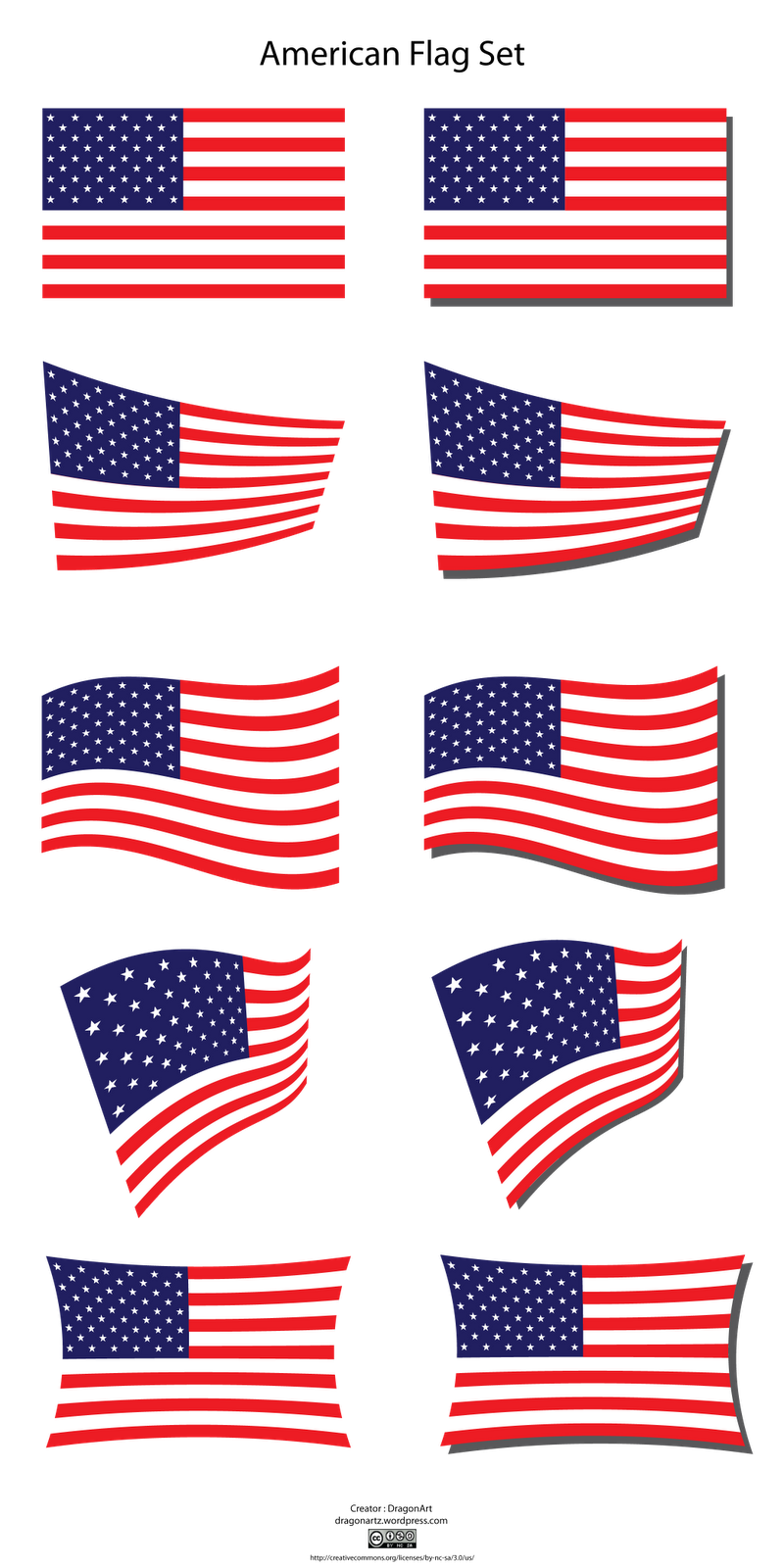 Faded american flag clipart vectpr