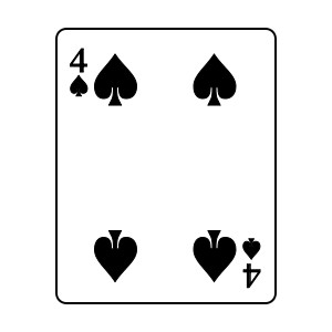 File Playing card spade 4.svg - Polyvore
