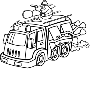 Firefighter Clip Art Black And White - Free ...