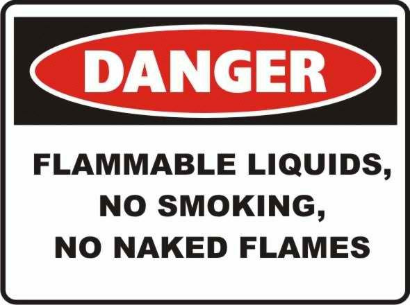 474 views PR33 Signs of Safety Danger Flammable liquids, no smoking, no ...