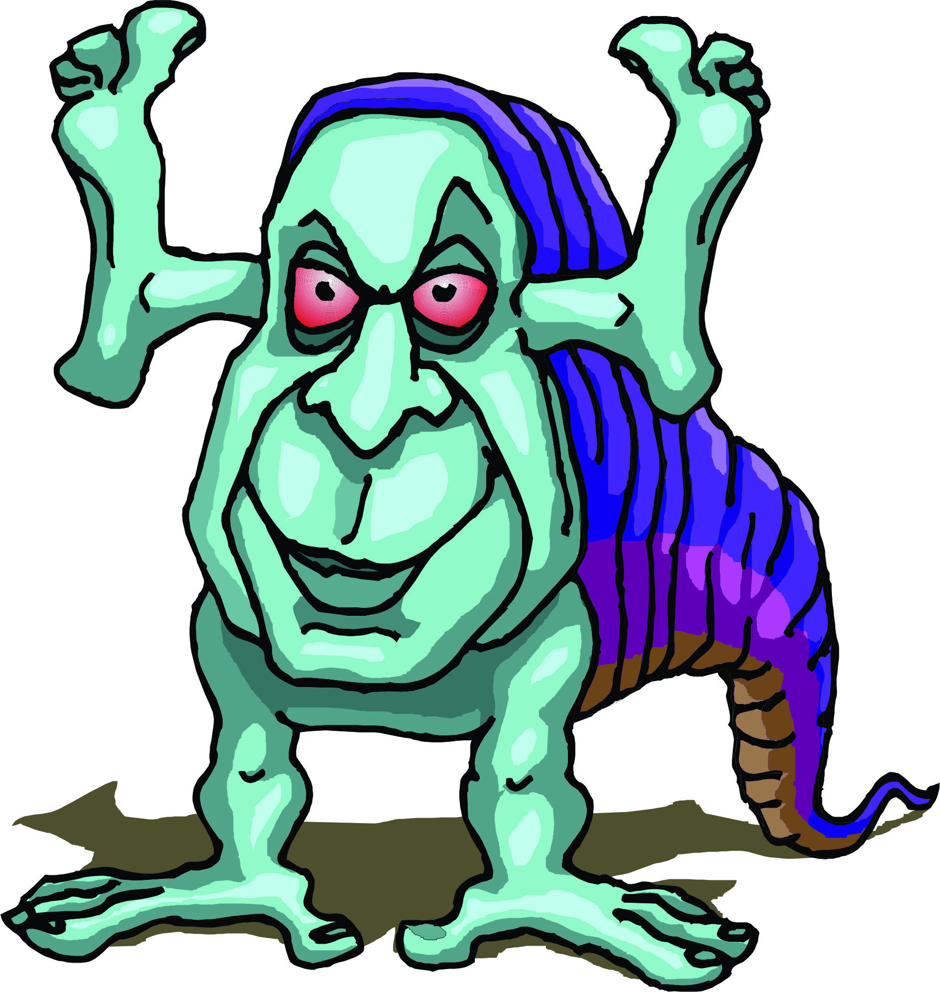 Scary Monster Cartoon | Free Download Clip Art | Free Clip Art ...