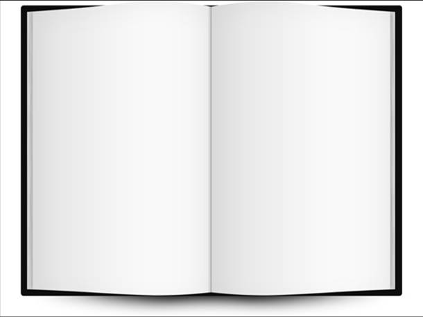 Blank Open Book Clipart