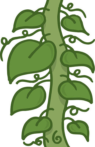 Cartoon Of Beanstalk Clip Art, Vector Images & Illustrations