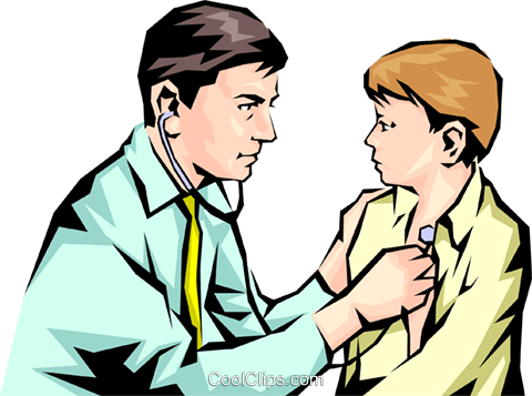 Doctor and patient clipart