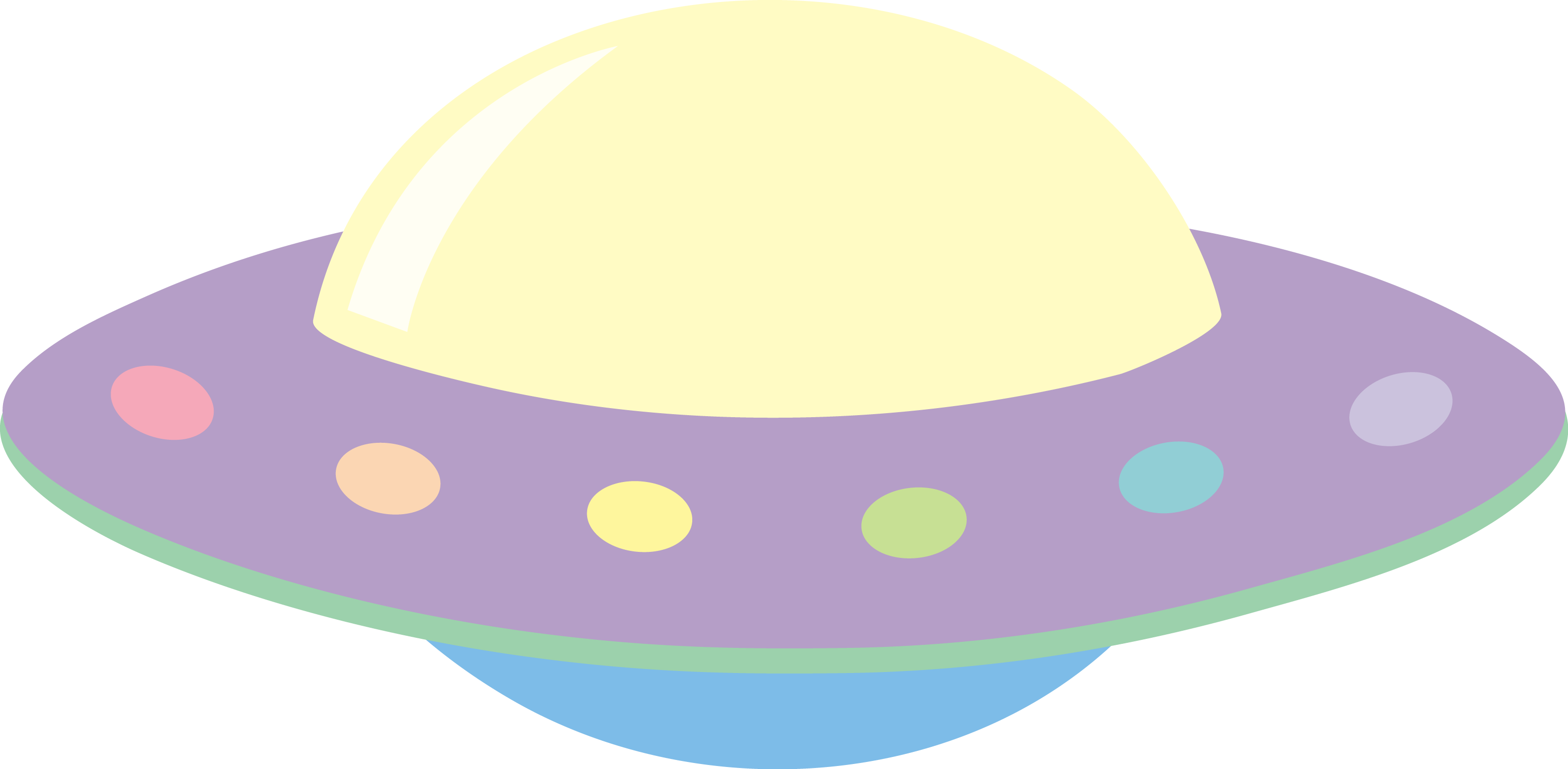 Ufo and alien clipart