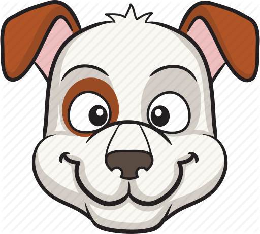 Cartoon, dog, emoji, emoticon, face, smiley icon | Icon search engine