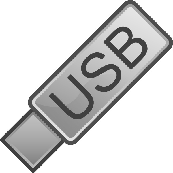 Usb Flash Drive Icon clip art Free vector in Open office drawing ...