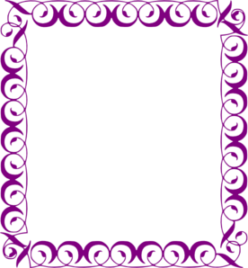 Purple border clipart