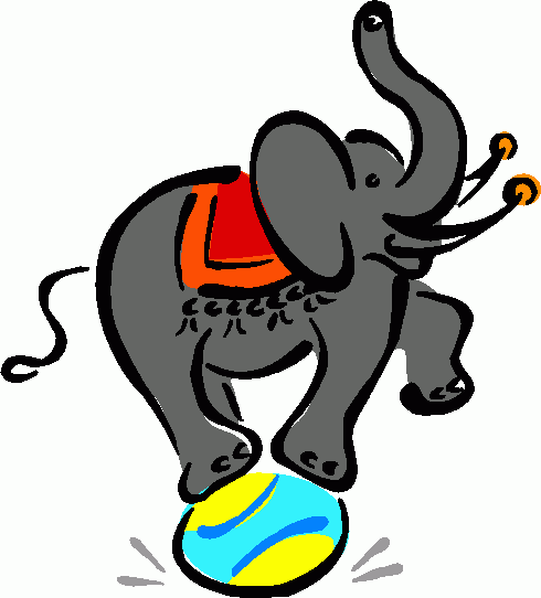 circus elephant clipart free - photo #11