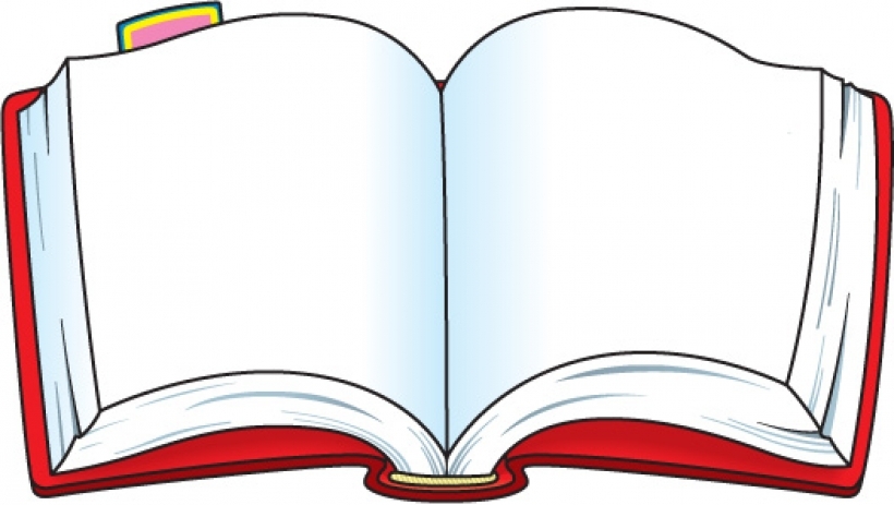 Clipart of open books