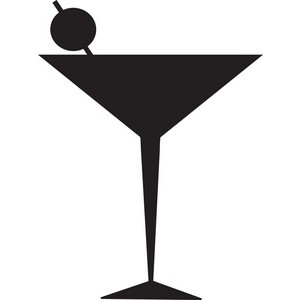Martini glass clipart free