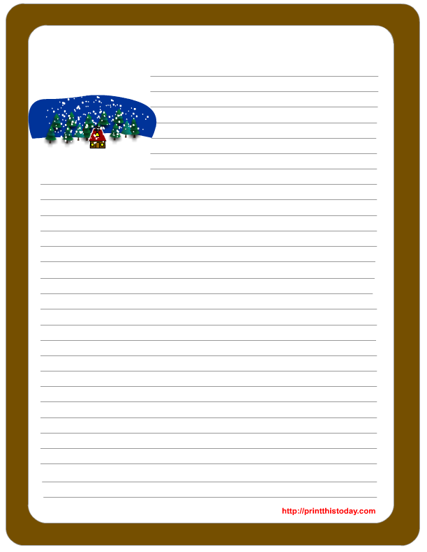 Free Winter Writing Paper | Print This Today