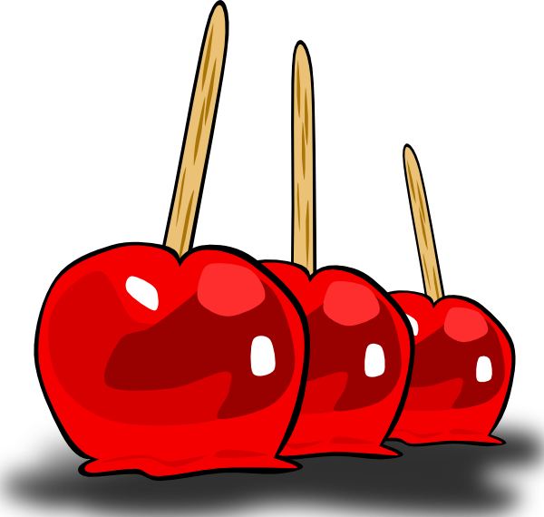 Candy apple clipart transparent free