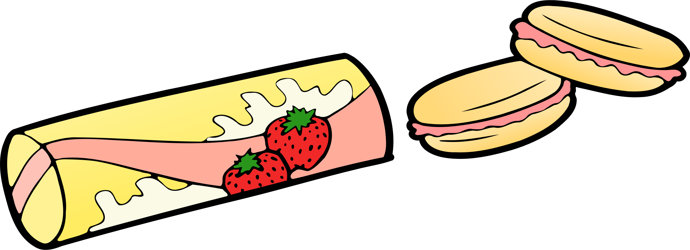 Strawberry Snacks Vector Clipart - Free Public Domain Stock Photo