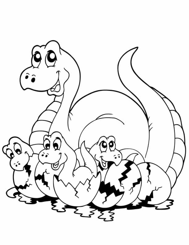 Dinosaur Outline Coloring Pages - ClipArt Best