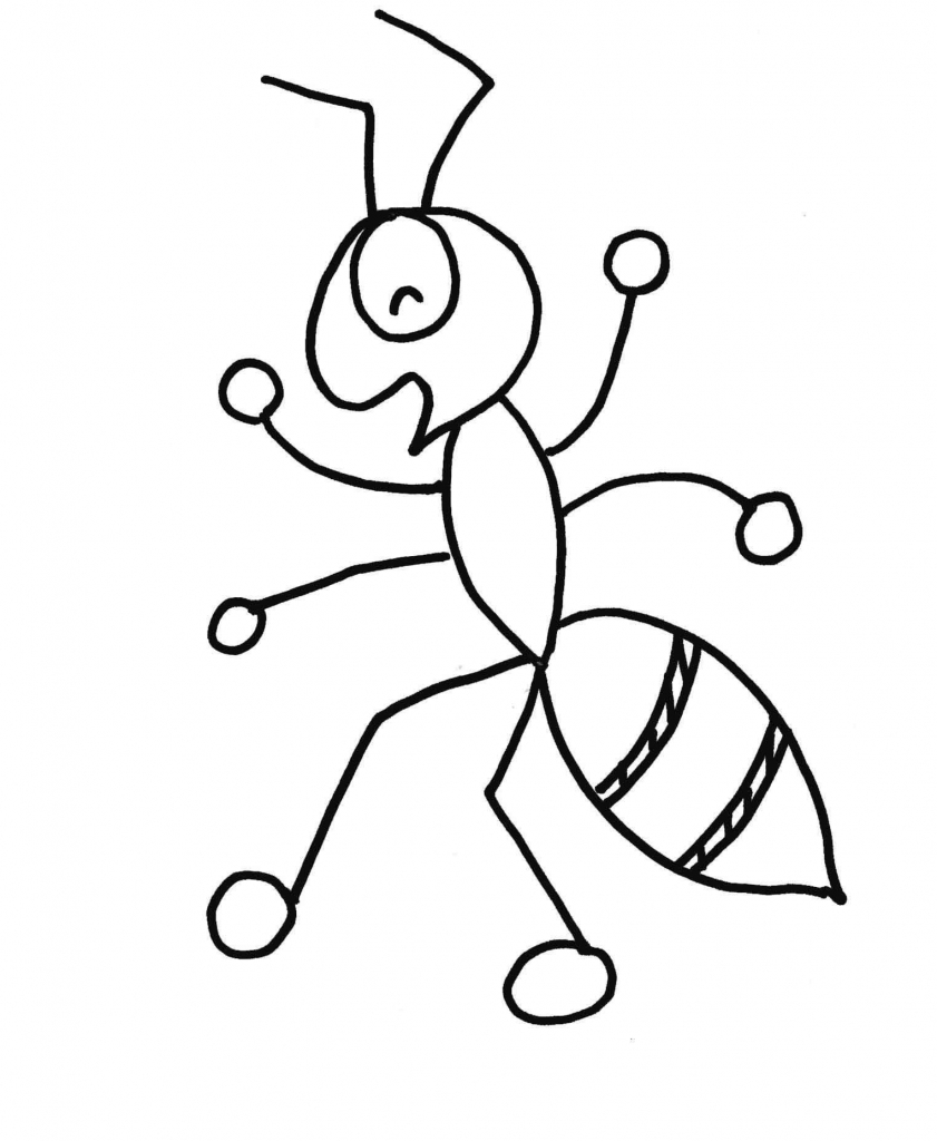 Ant Cartoon Drawing - Drawing Art Library