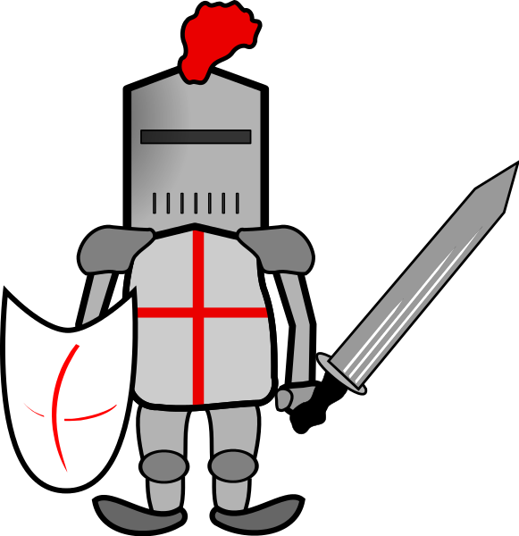 Knight in armor clipart