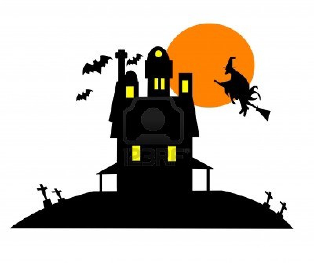 Haunted houses clipart