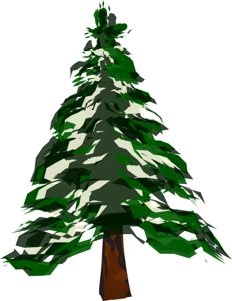 Pine Tree With Snow Clipart