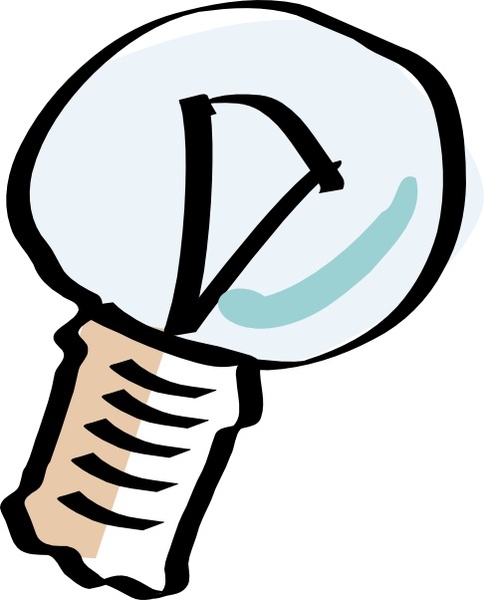 Cartoon Light Bulb clip art Free vector in Open office drawing svg ...