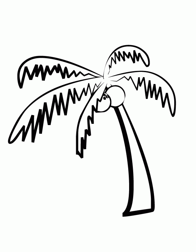 Palm Tree Coloring Pages For Kids - AZ Coloring Pages