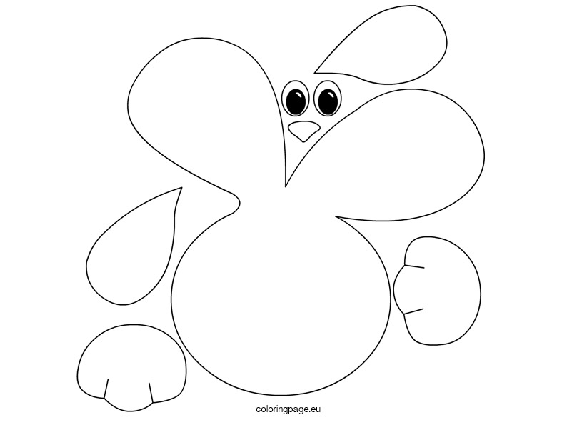 Images of Easter Bunny Template - Jefney