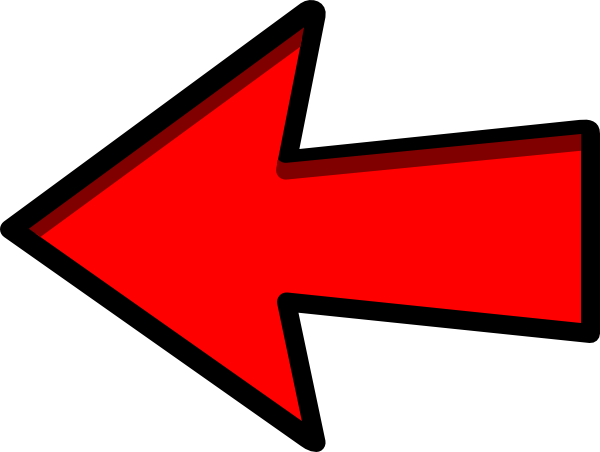 Left pointing arrow clip art