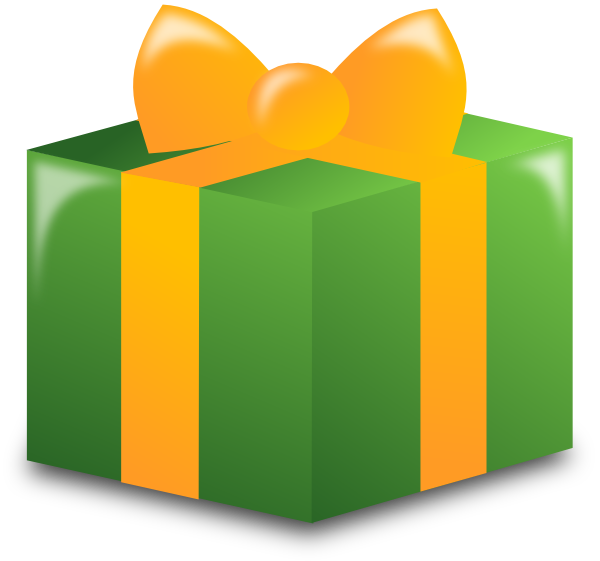 Wrapped Present clip art - vector clip art online, royalty free ...