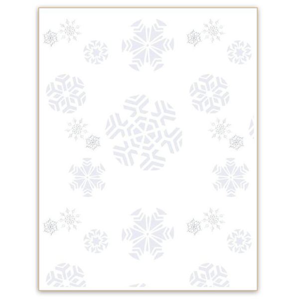 Free snowflake borders for word
