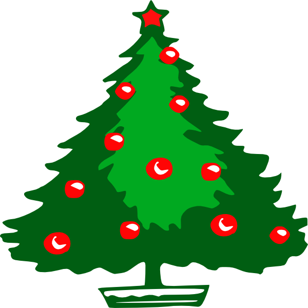 free clipart christmas tree with presents - photo #30