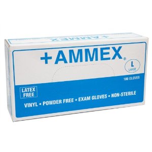 Ammex VPF Vinyl Medical Exam Grade Latex Free Glove, Disposable ...